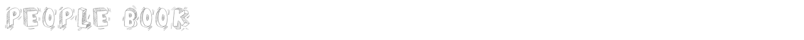 People Book font preview